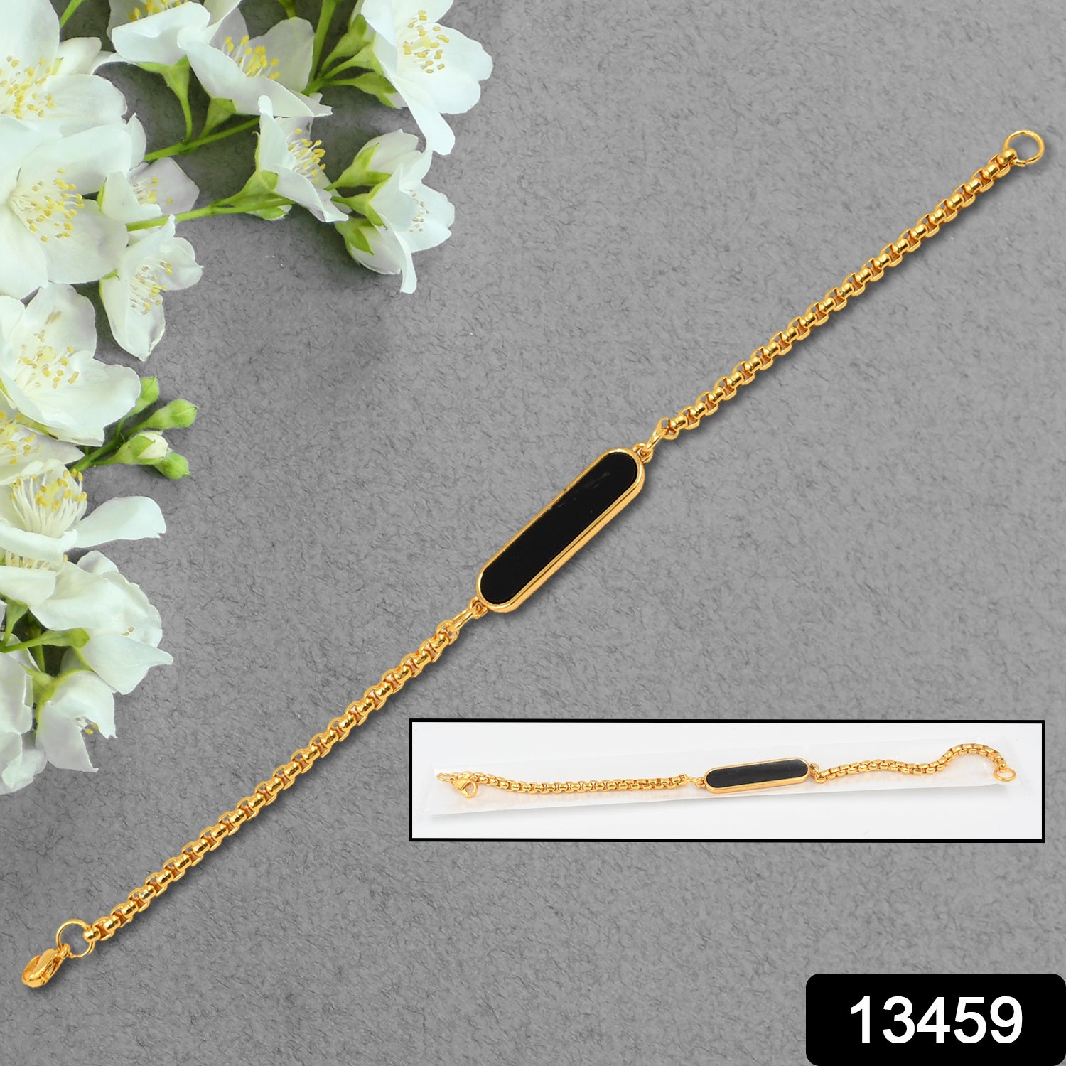 Golden Bracelet Rakhi Gift Bracelet (1 Pc) Golden Bracelet Rakhi Gift Bracelet (1 Pc)
